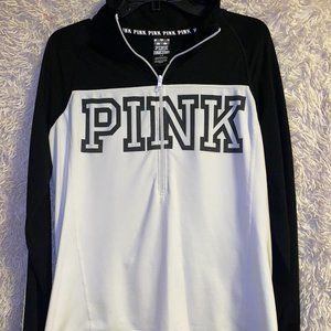 Pink VS Ultimate 3/4 Zip Shirt- Women's Size Large